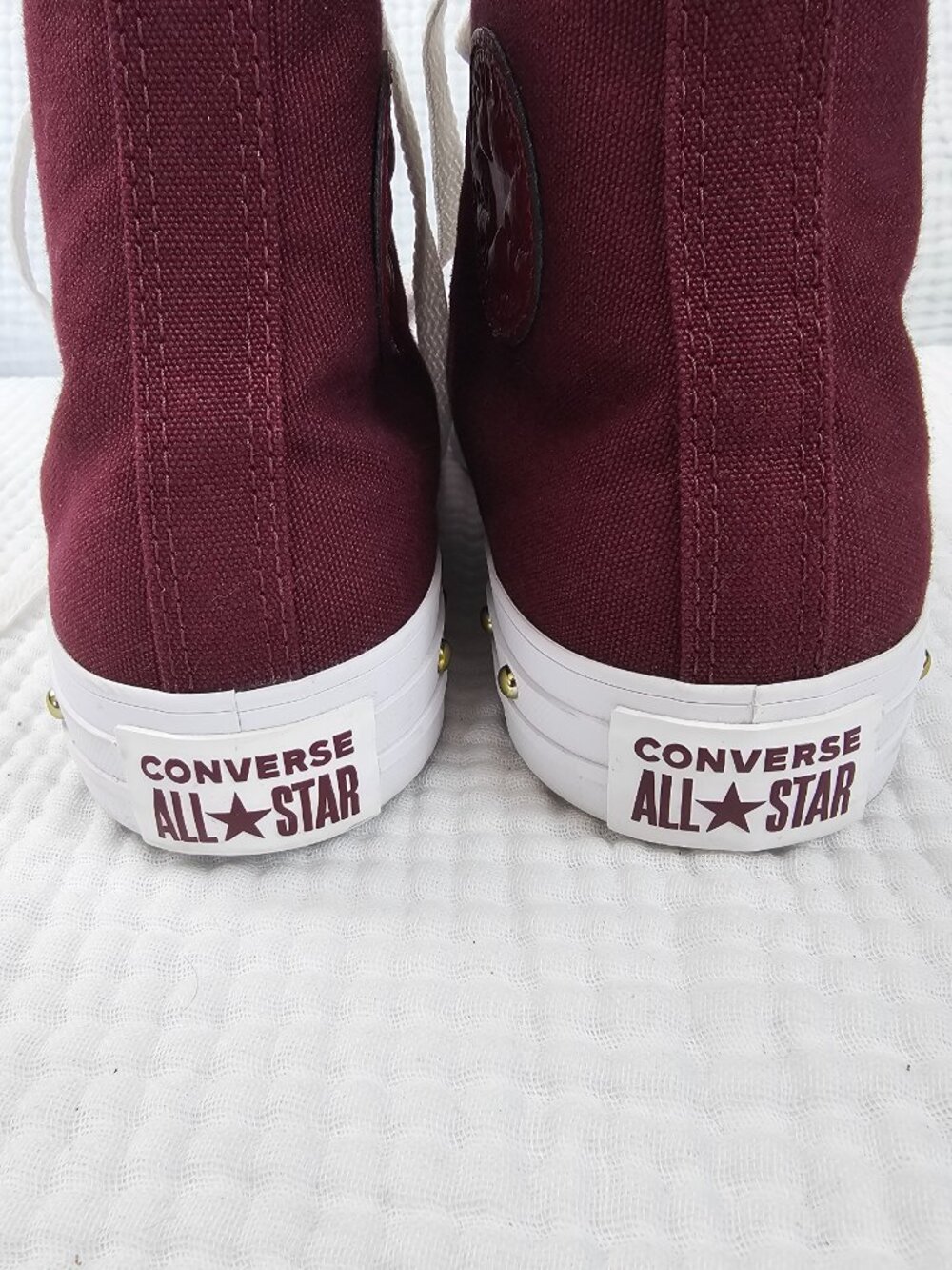 ✨Like New✨ Converse Chuck Taylor All Star High Top - Burgundy - Women's 8.5 - Picture 4 of 11